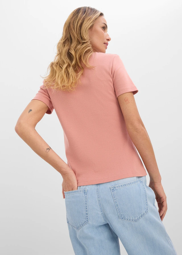 T-shirt 100% coton • marron poudré • product-page.page-title-suffix