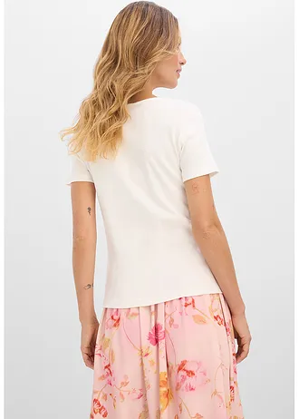 T-shirt 100% coton • écru • Boutique bonprix