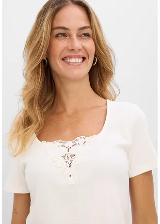 Shirt van puur biologisch katoen • wolwit • bonprix online shop