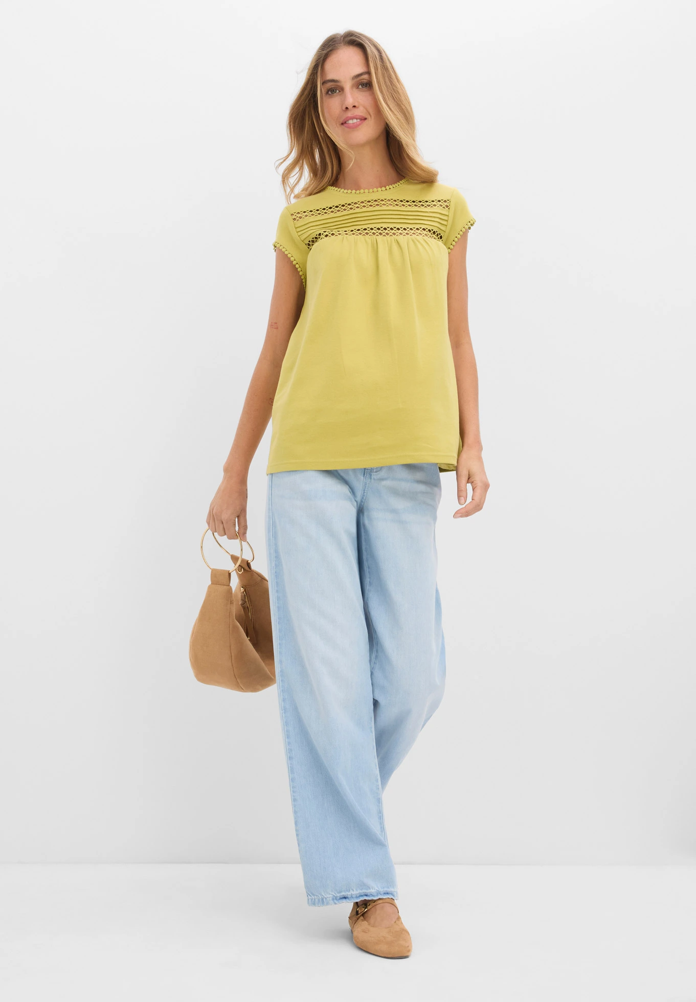 T-shirt 100% coton • vert cactus • Boutique bonprix