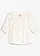 Blouse van gestructureerde crinkle, Kleur: wolwit