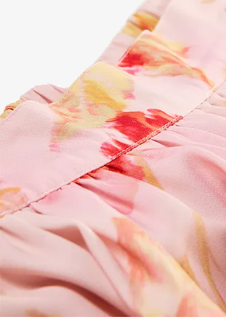 Maxi rok van luchtige crêpe • roze-pink gebloemd • bonprix online shop