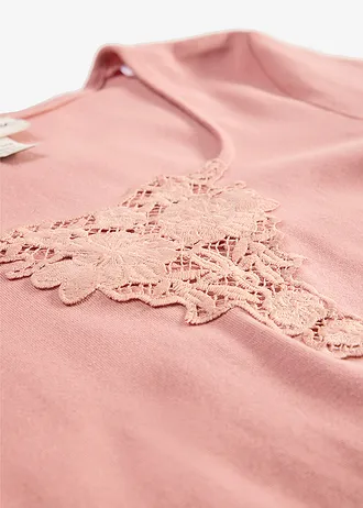 T-shirt 100% coton • marron poudré • Boutique bonprix