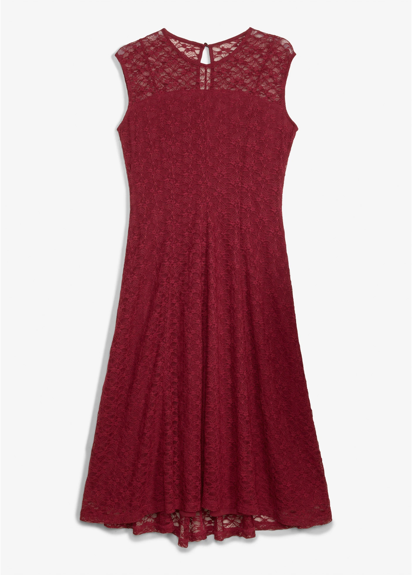 Robe évasée en dentelle • rouge rubis • Boutique bonprix
