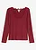 Longsleeve van een zachte viscose-mix, Kleur: robijnrood