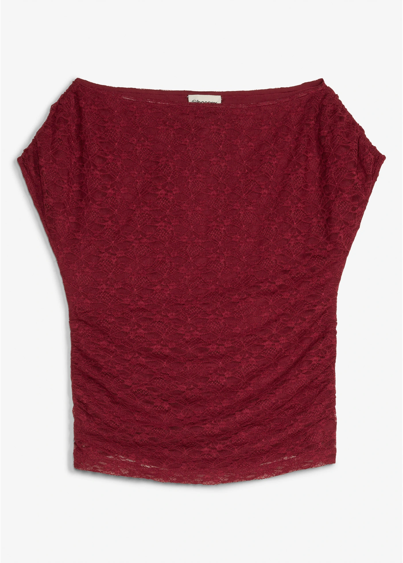 Kanten shirt • robijnrood • bonprix online shop