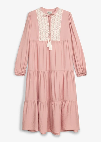 Midi ruha puha viszkóz-keverékből