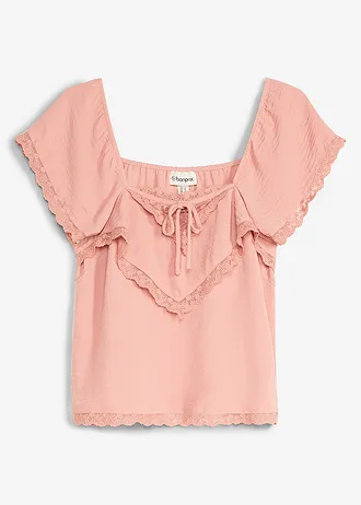 Top blouse en crêpe légère
