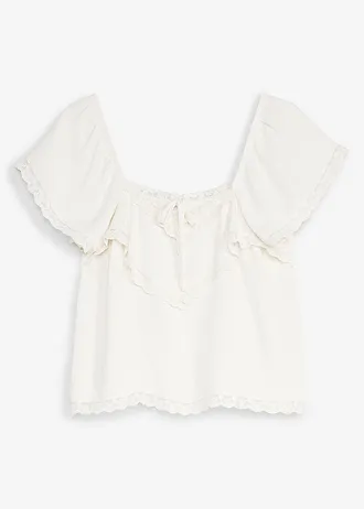 Blouse van lichte crêpe