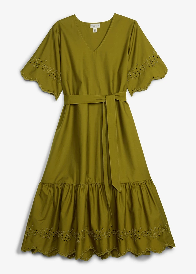 Rochie midi din bumbac 100%