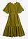 Robe midi 100% coton, Couleur: vert nature
