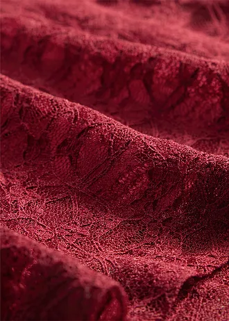 Robe évasée en dentelle • rouge rubis • Boutique bonprix