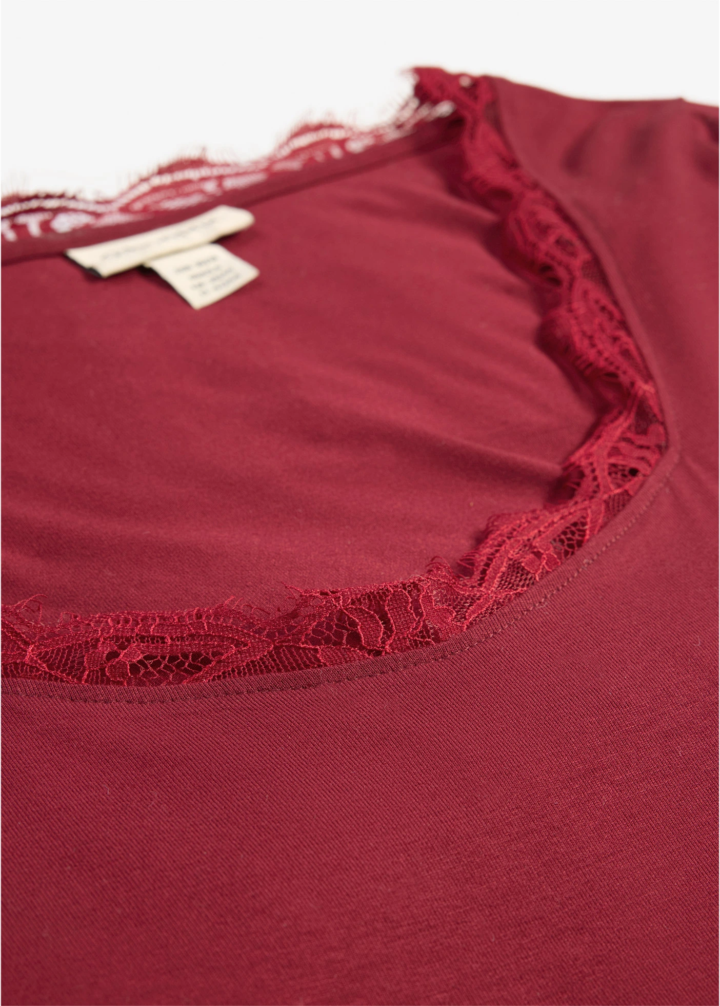 T-shirt manches longues doux • rouge rubis • Boutique bonprix