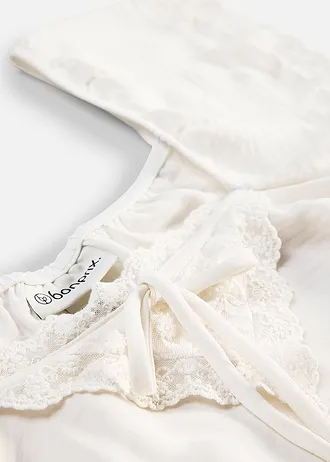 Top blouse en crêpe légère • ecru • Boutique bonprix