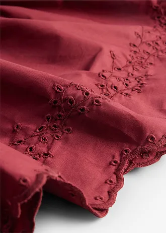 Robe midi 100% coton • rouge rubis • Boutique bonprix