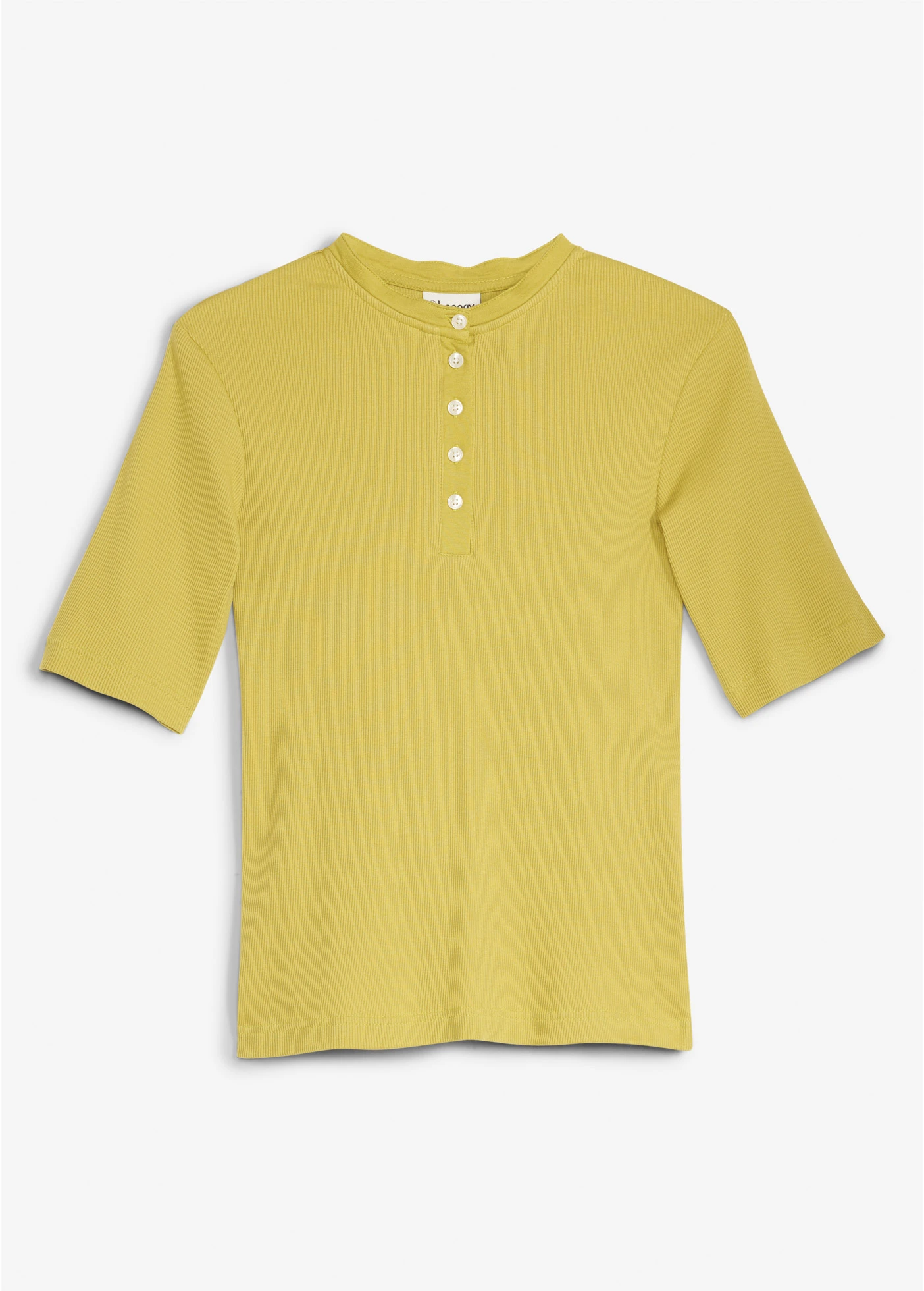 Geribd shirt van biologisch katoen • cactusgroen • bonprix online shop