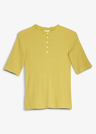 T-shirt côtelé 100% coton