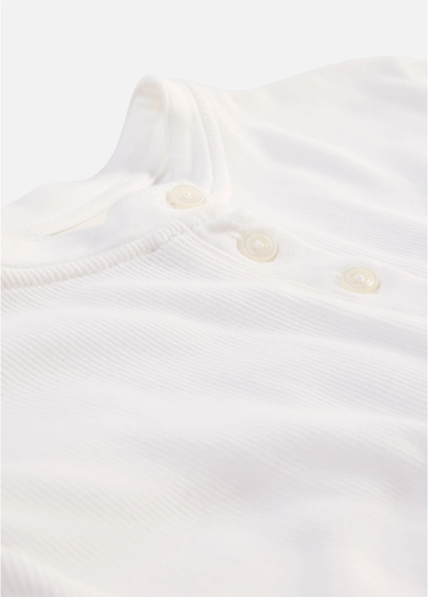 Geribd shirt van biologisch katoen • wolwit • bonprix online shop