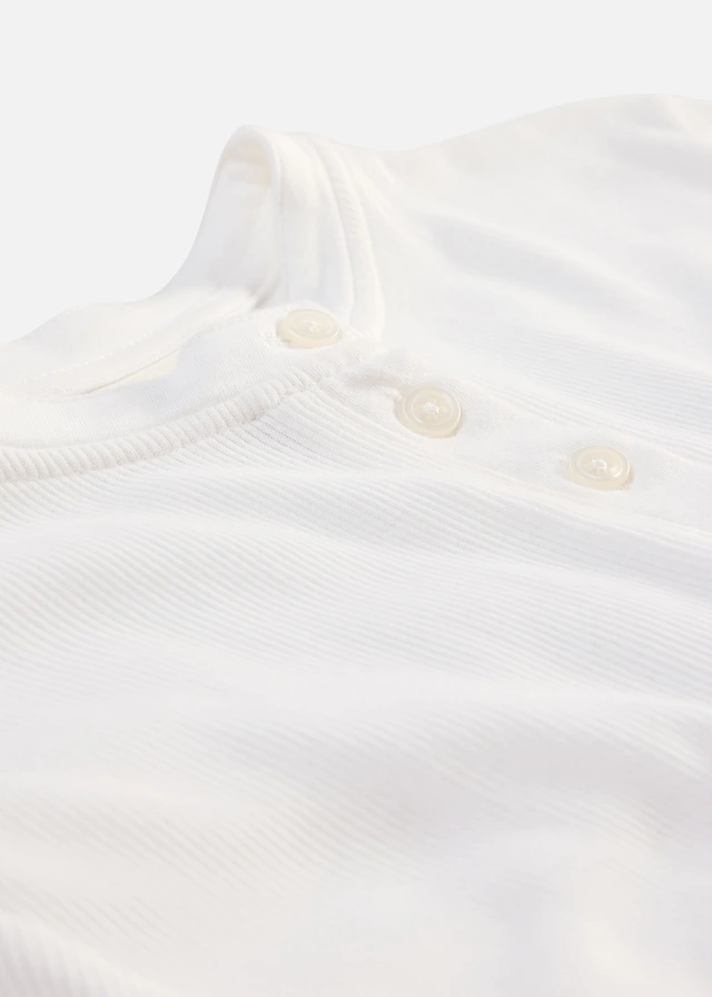 T-shirt côtelé 100% coton • écru • product-page.page-title-suffix