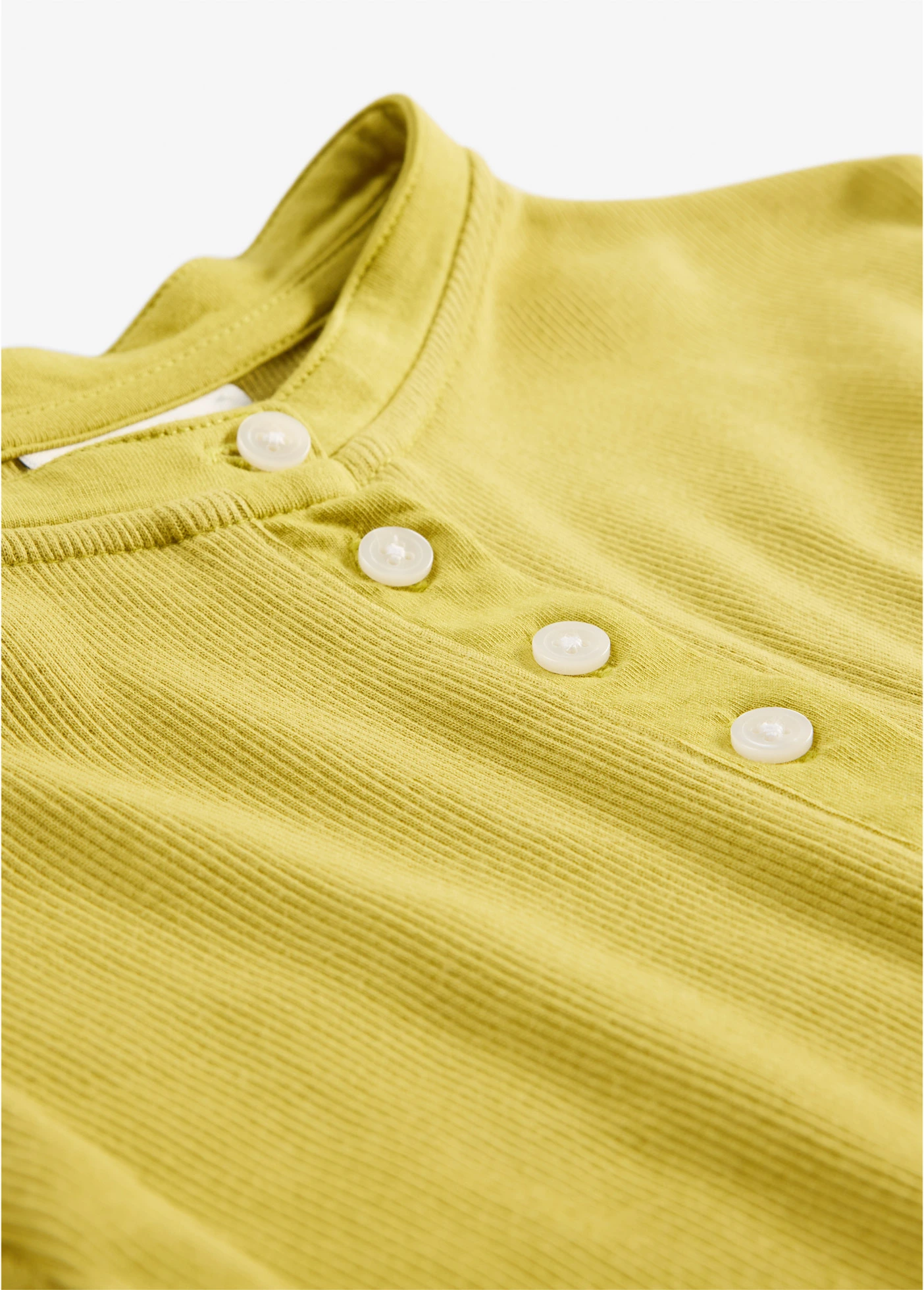 T-shirt côtelé 100% coton • vert cactus • Boutique bonprix