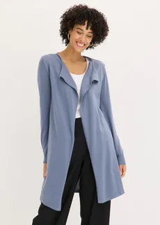 Lang vest met katoen, Kleur: rookblauw