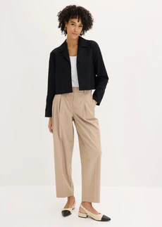 Veste en lin et coton, Couleur: noir