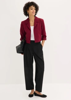 Veste en lin et coton • rouge érable • Boutique bonprix