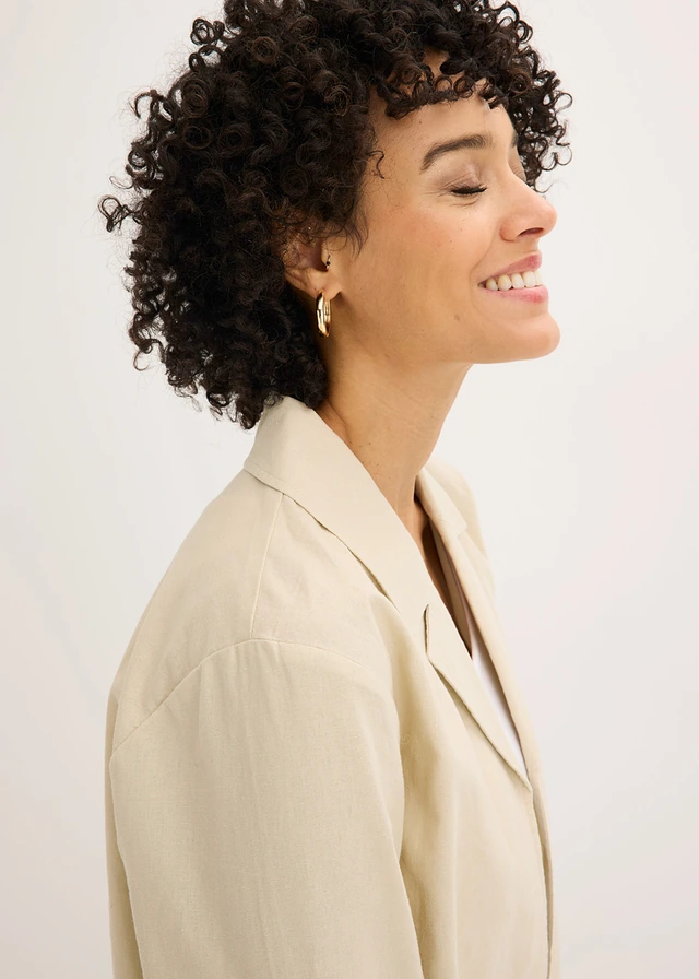 Veste en lin et coton • sable clair • product-page.page-title-suffix