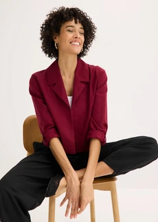 Veste en lin et coton • rouge érable • Boutique bonprix