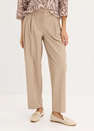 Pantalon barrel, Couleur: camel mat