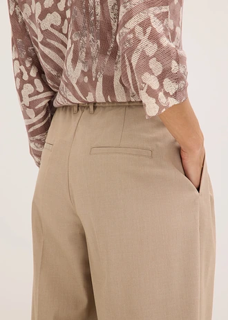 Spodnie barrel • matowy karmelowy • sklep bonprix