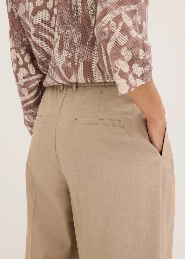 Pantalon barrel • camel mat • product-page.page-title-suffix