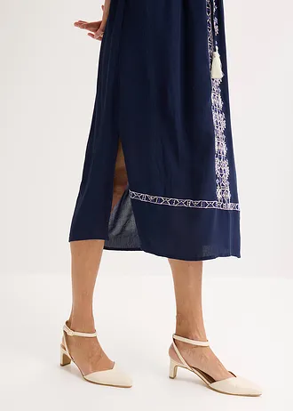 Rochie midi din viscoză fluidă • bleumarin • magazin bonprix