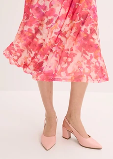 Jurk met spaghettibandjes van zachte mesh • pink gebloemd • bonprix online shop