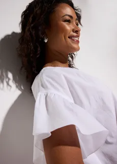 Strandruha tiszta pamutból • fehér • bonprix áruház