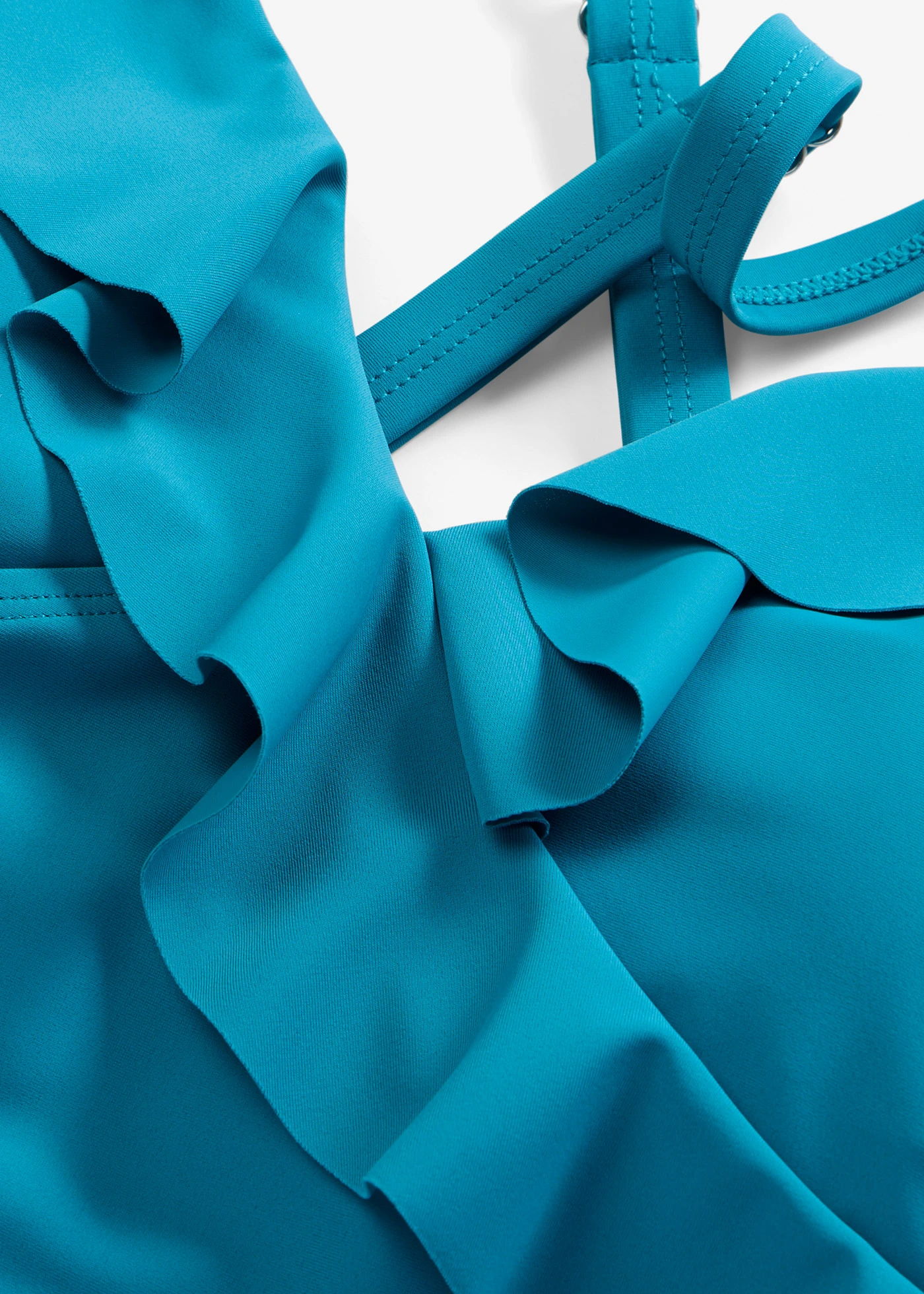 Tankini (ens. 2 pces) à volants • pétrole • Boutique bonprix