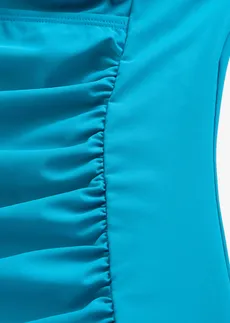 Maillot 1 pièce sculptant style croisé, maintien modéré • bleu vert • Boutique bonprix