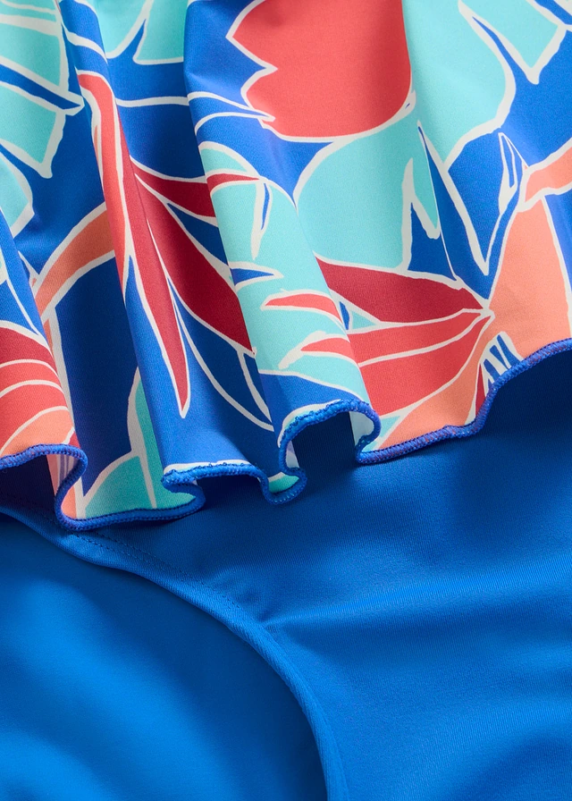 Badpak in tankini look • blauw bloemenprint • product-page.page-title-suffix