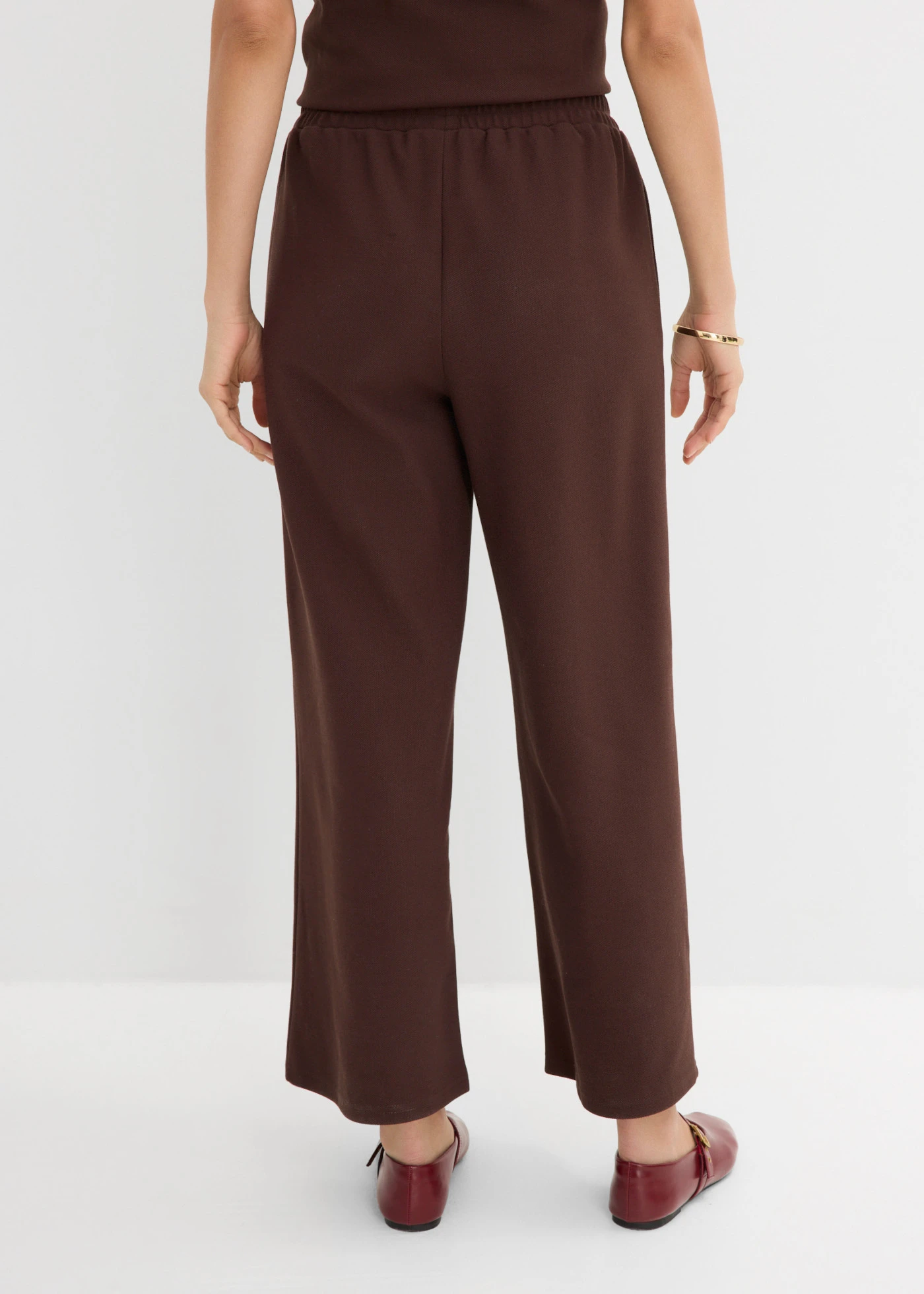 Pantaloni Culotte din Piqué • maro închis • magazin bonprix