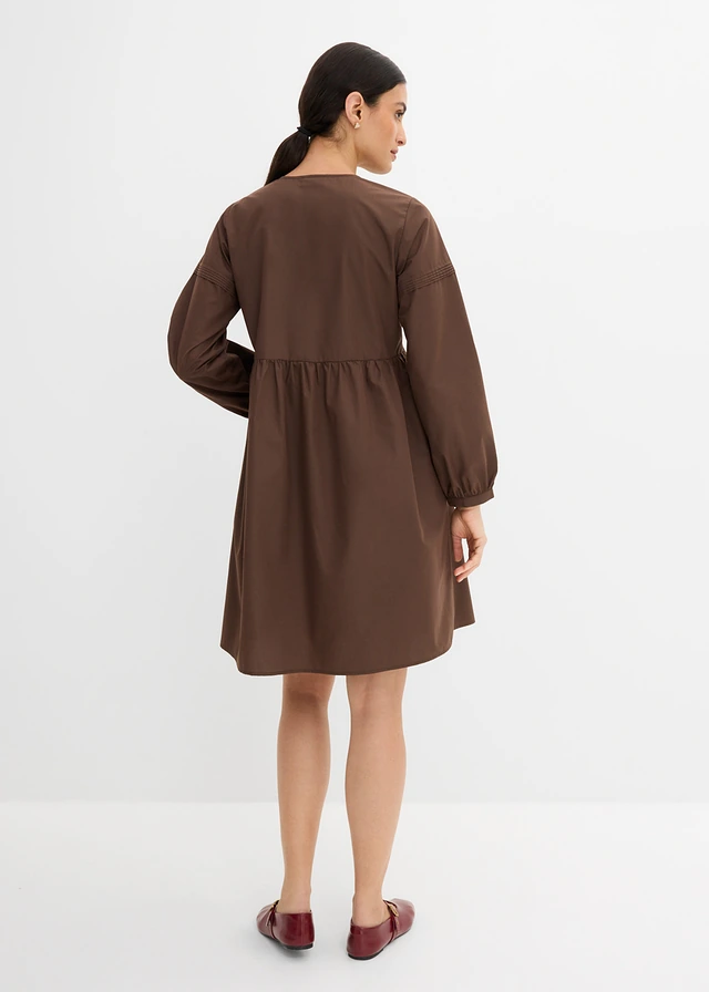 Robe-tunique, Couleur: marron foncé