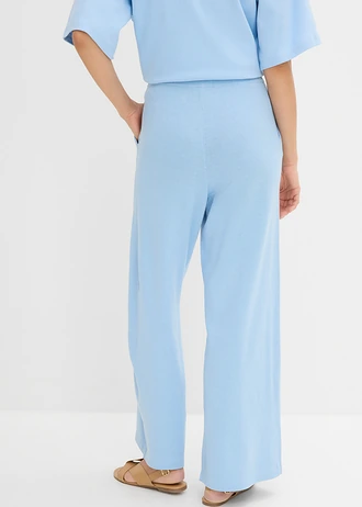 Zomerse culotte van knitware • lichtblauw • bonprix online shop