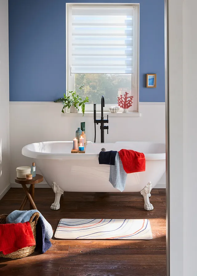 Serviette de toilette en coton • bleu clair • Boutique bonprix