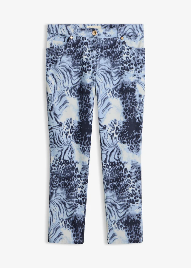 Pantalon extensible 7/8 imprimé
