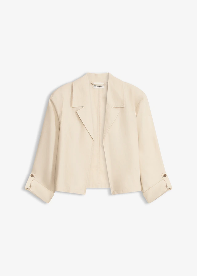 Veste en lin et coton, Couleur: sable clair