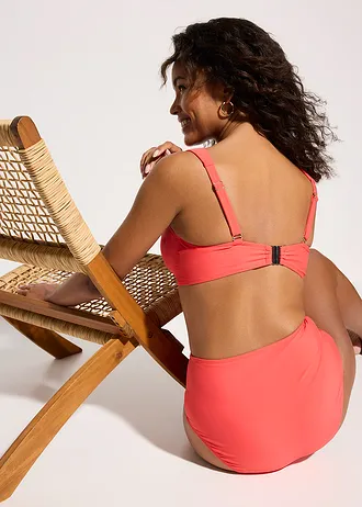 Minimizer bikinitop met brede schouderbandjes • kreeftrood • bonprix online shop