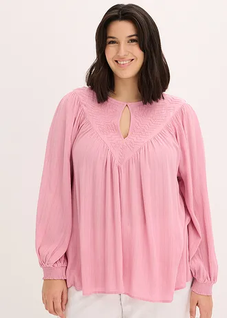 Tunique à broderie, Couleur: orchidée fumé-doré métallisé