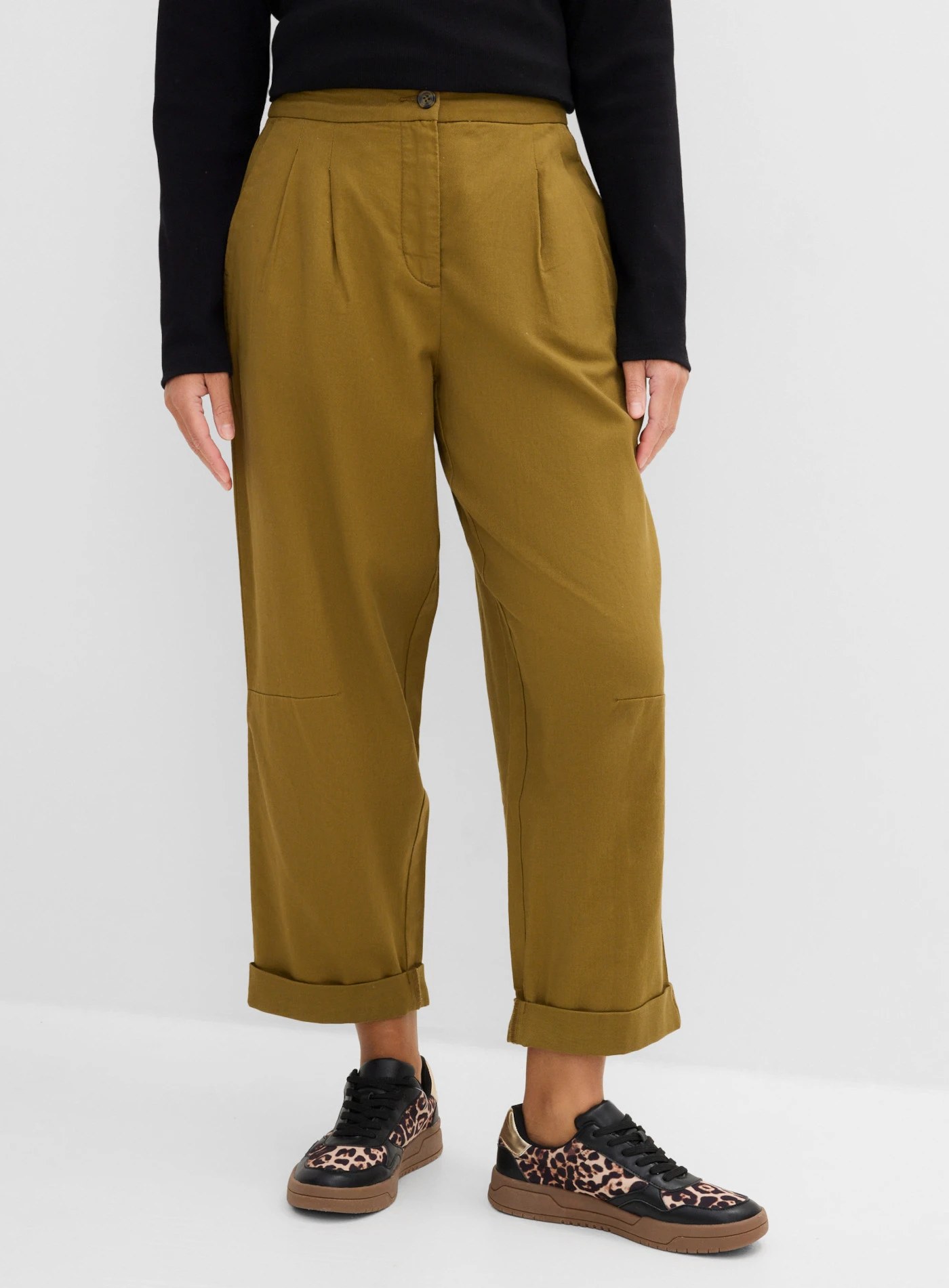 Ballonbroek van puur katoen • natuurgroen • bonprix online shop