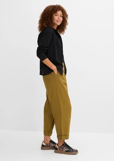 Pantalon ballon 100% coton, Couleur: vert nature