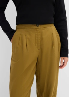 Pantalon ballon 100% coton • vert nature • Boutique bonprix