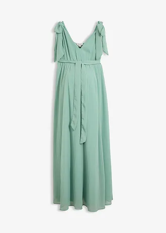 Rochie de gravide 2 în 1, cu funcție de alăptare și bretele ajustabile • verde pastel • magazin bonprix